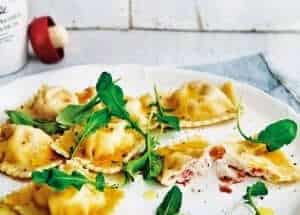 Ravioli met geitenkaas