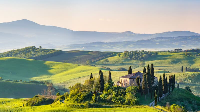 Toscane val d'orcia De Smaak van Italië