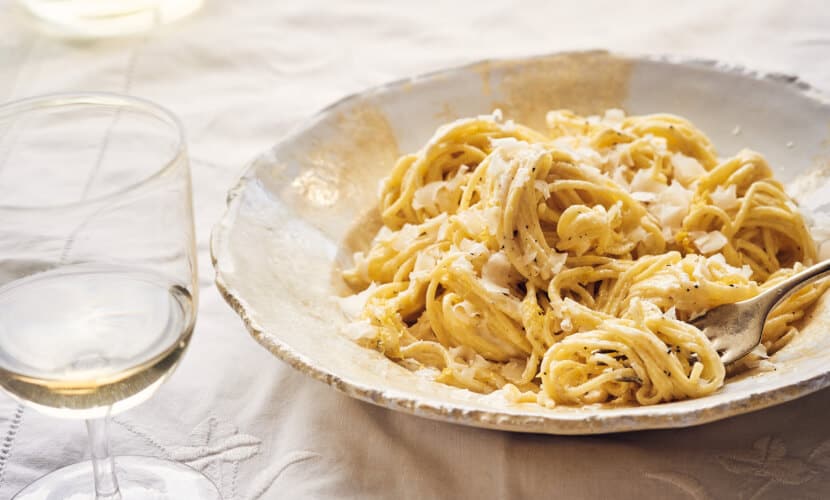 tagliolini-pasta-recept Siciliaanse tagliolini met citroen