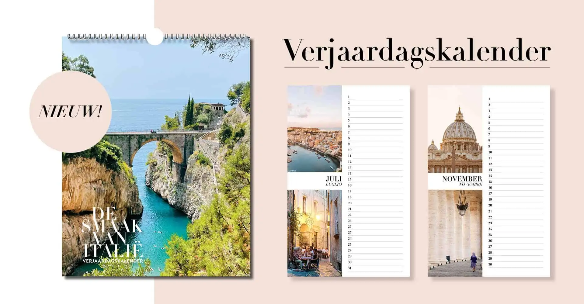 italiaanse verjaardagskalender magazine De Smaak van Italië