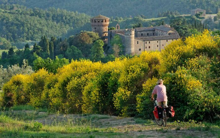 Umbrie per fiets