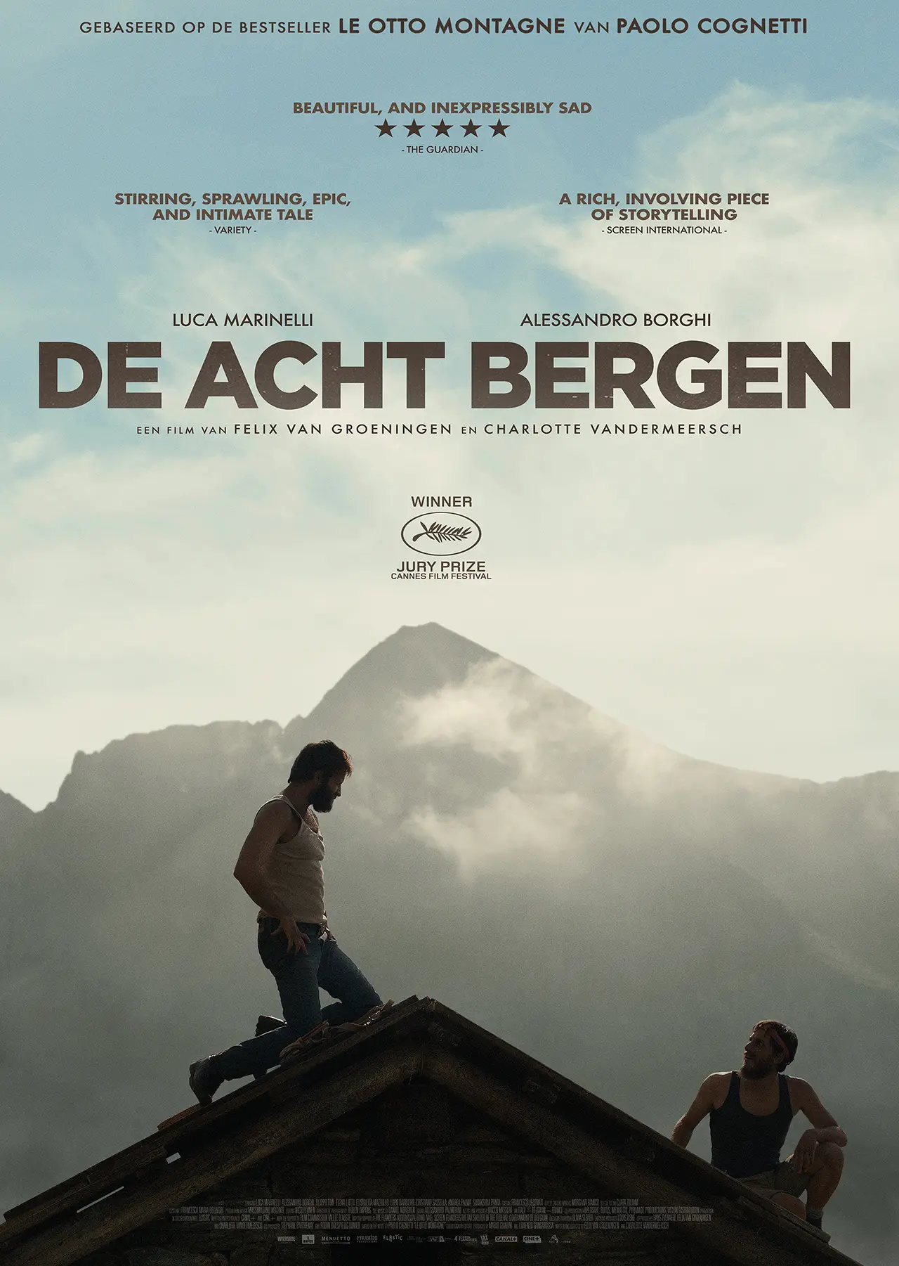 De acht bergen filmposter