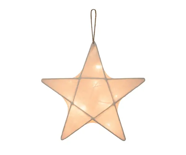 star lantern small natural Italiaans kerstcadeau