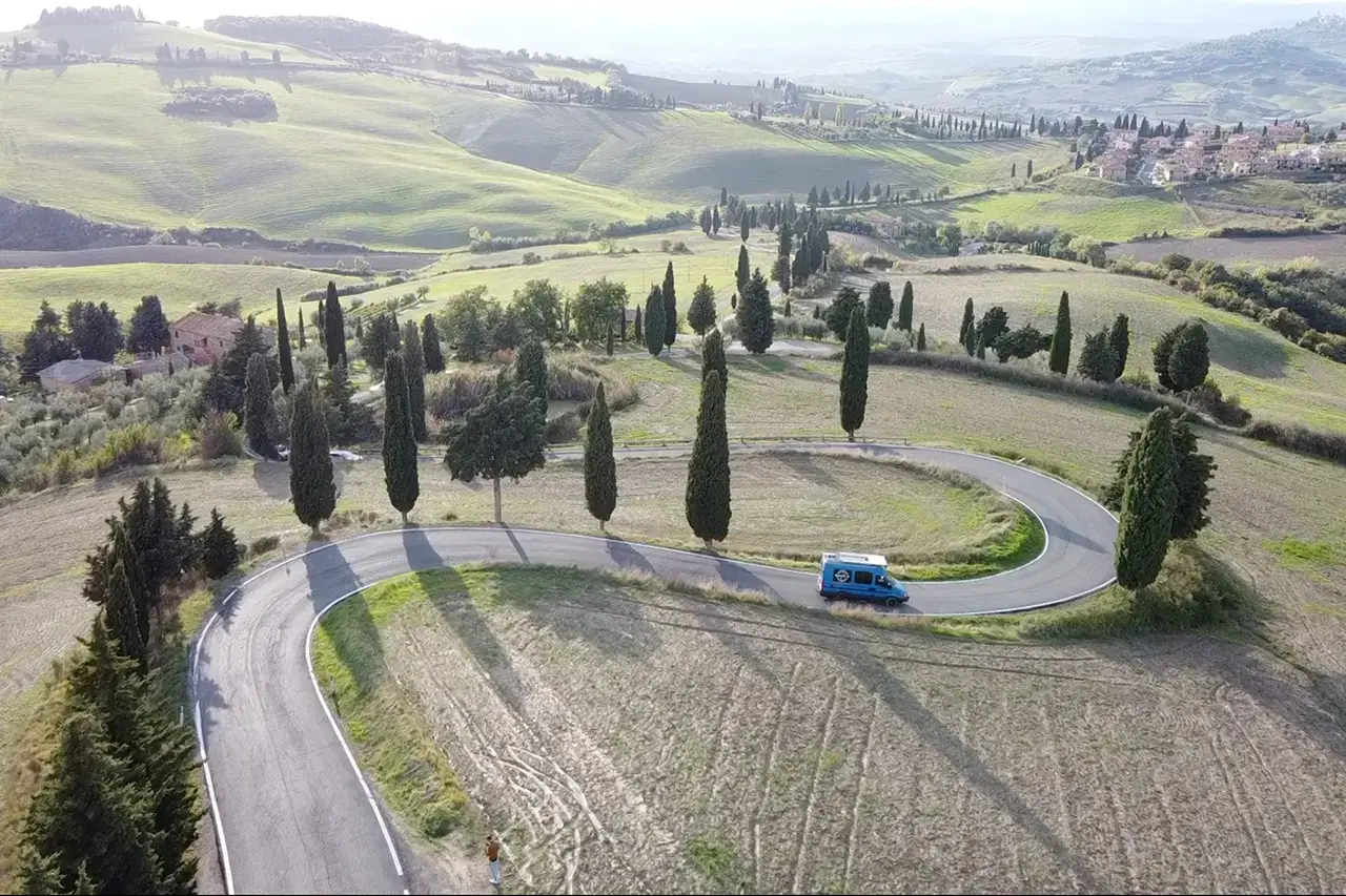 Camper routes Toscane