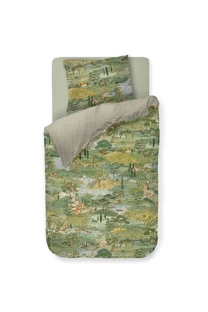 Dekbedovertrek Pip Toscana green