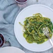 Pasta met basilicumpesto