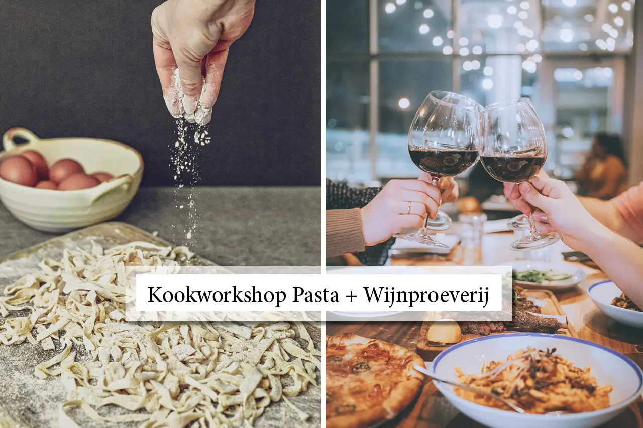 Workshop pasta maken en wijn proeven