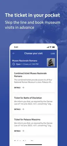 Italiaanse museum app gebruiken