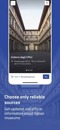 Italiaanse museum-app