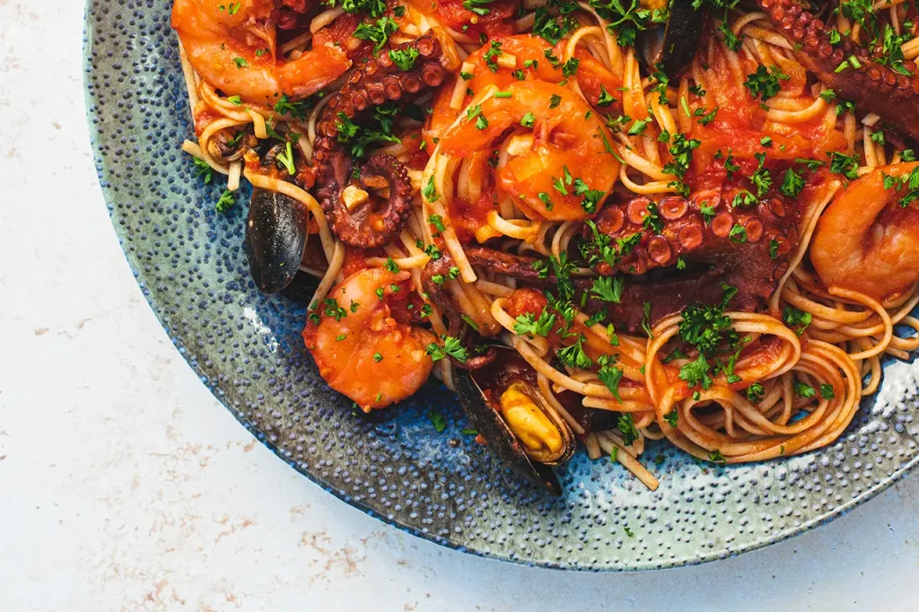 Spicy Linguine recept Pien