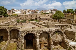 Herculaneum uitzicht berg Vesuvius