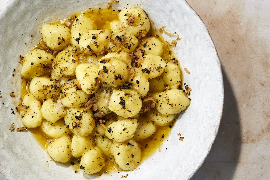 Gnocchi met truffel boter