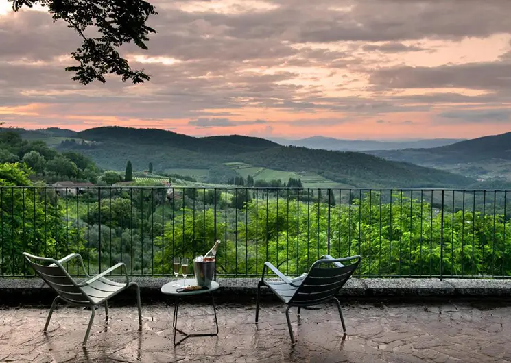 Hotel La Pensione uitzicht