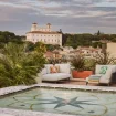 Hotel van Bulgari in Rome tuin