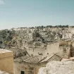 Matera Palazzo Del Duca uitzicht stenen stad