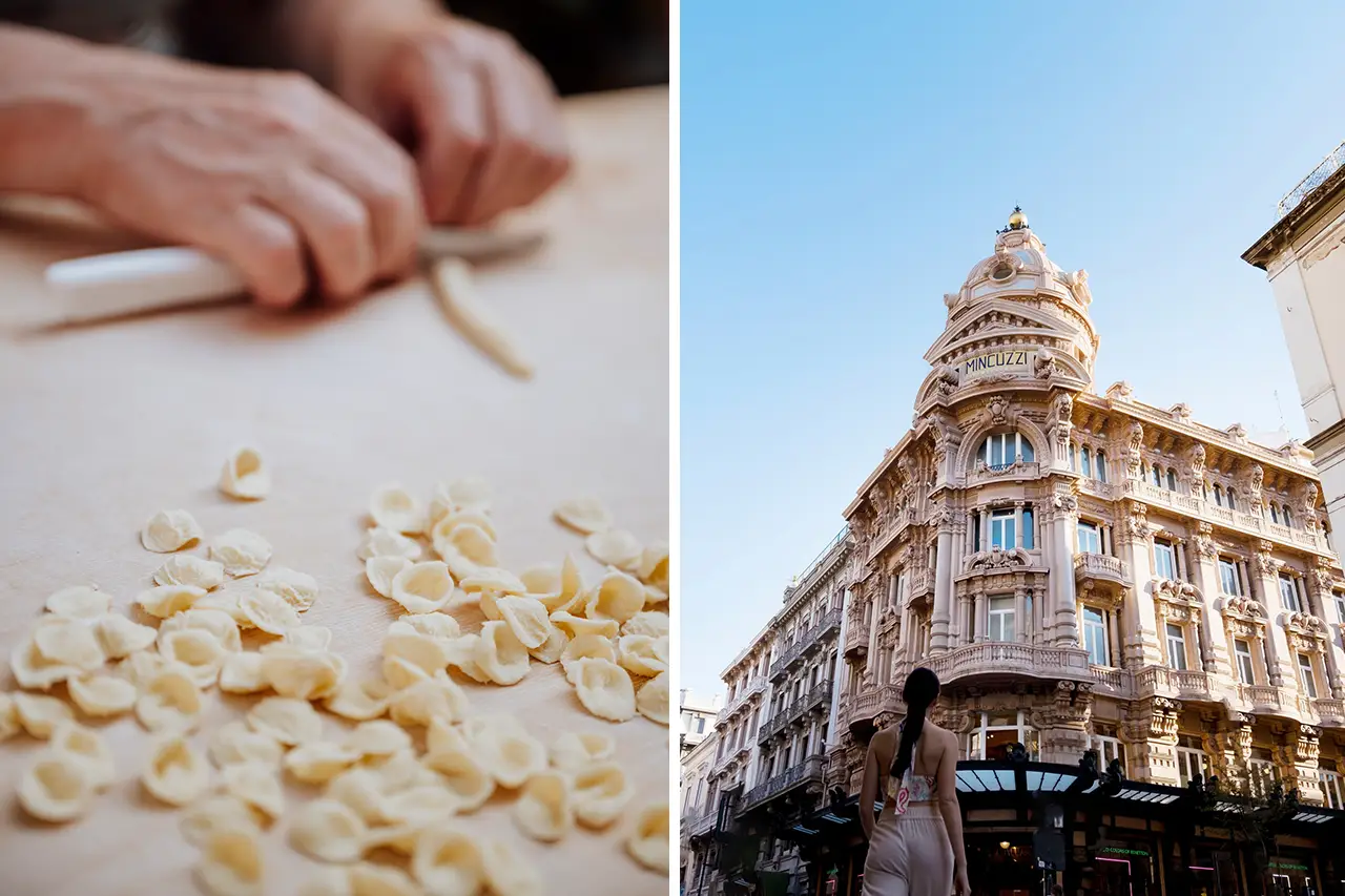 Bari streetfood Martinucci en Orecchiette