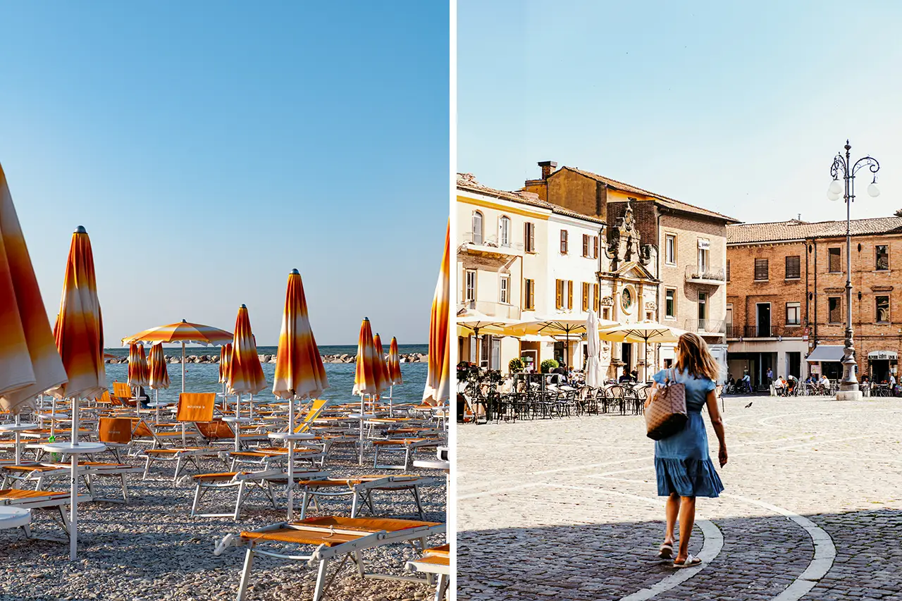 Fano centrum en strand