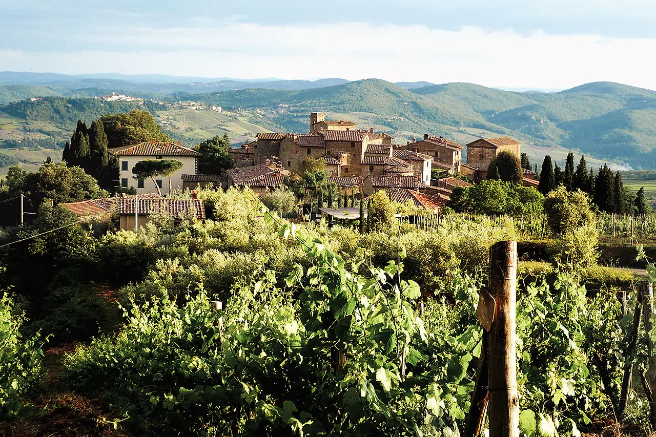 Uitzicht landgoed Vignamaggio Panzano Chianti