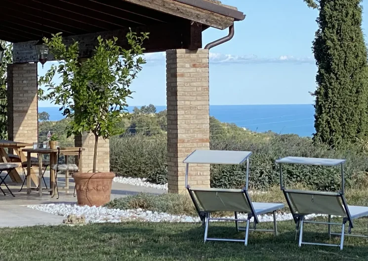 Colle Marino vakantie Le Marche uitzicht