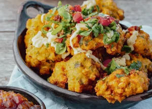 Polenta beignets met mais