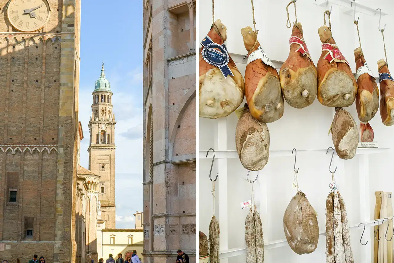 Parmaham en toren Parma