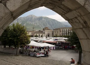 Markt in Sulmona Abruzzo