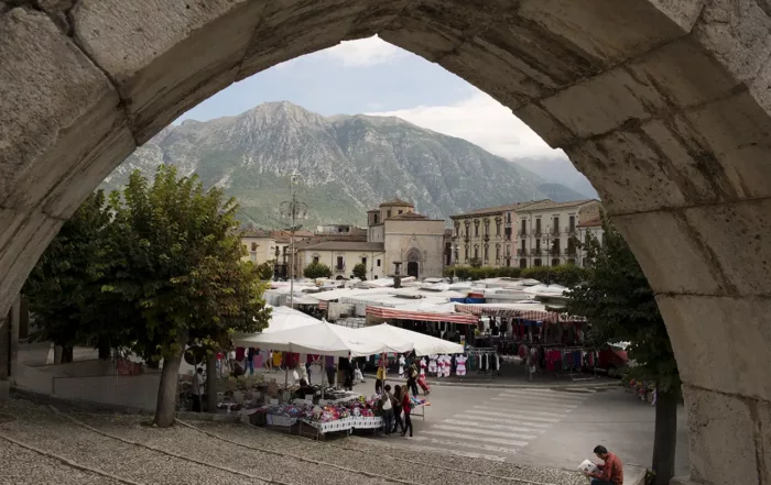 Markt in Sulmona Abruzzo