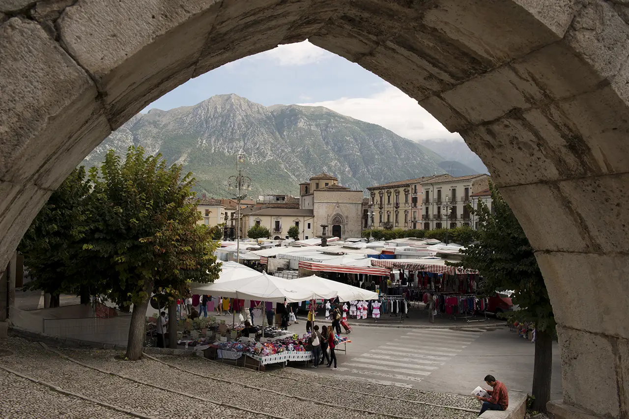 Markt in Sulmona Abruzzo