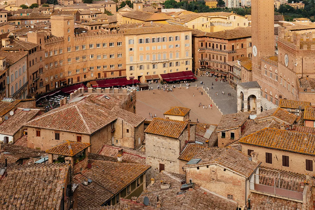 Overzicht stad Siena