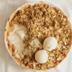 Appelcrumble met amaretti