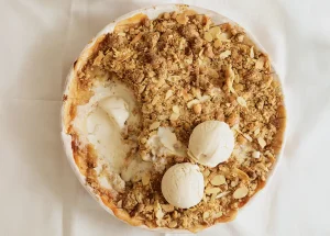 Appelcrumble met amaretti