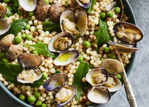Fregola met venusschelpen
