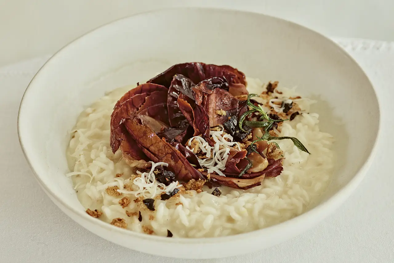 Risotto met radicchio