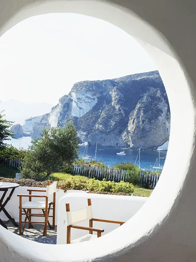 Uitzicht hotel chiaia di luna