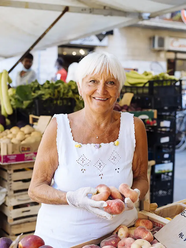 Livorno local markkraamster Sonia