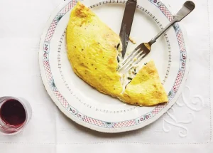 Frittata gevuld met ricotta