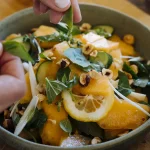 Meloensalade met komkommer