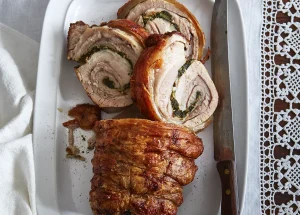 Porchetta met cavolo nero