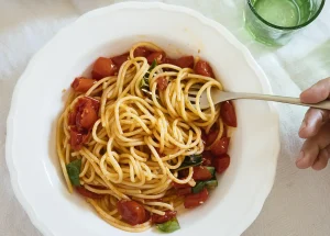 Spaghetti met tomaat