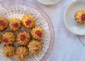 Citroen- en amandelkoekjes